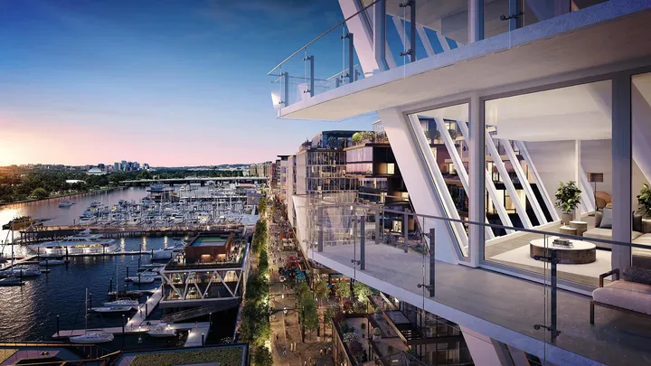 Amaris overview of Wharf from Balcony