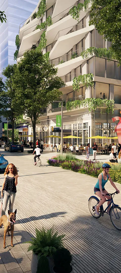 Strathmore Square Streetscape - Five Squares