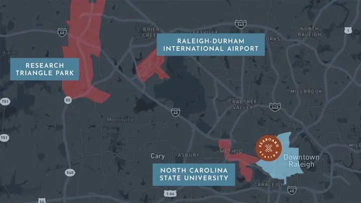 Regional Map locating Seaboard Station