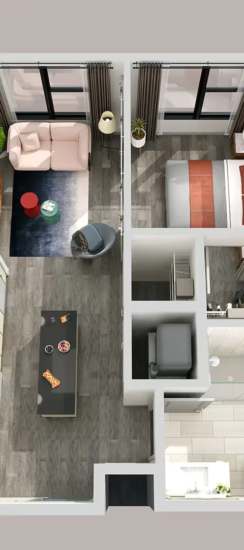 One Bedroom Plan