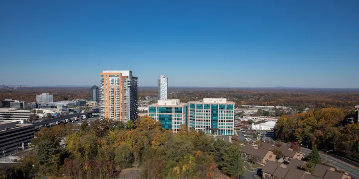 Western view from The Trillium showing urban landscape