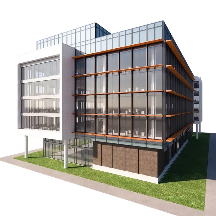 Legence interactive 3D building model showing energy-efficient design features part 1