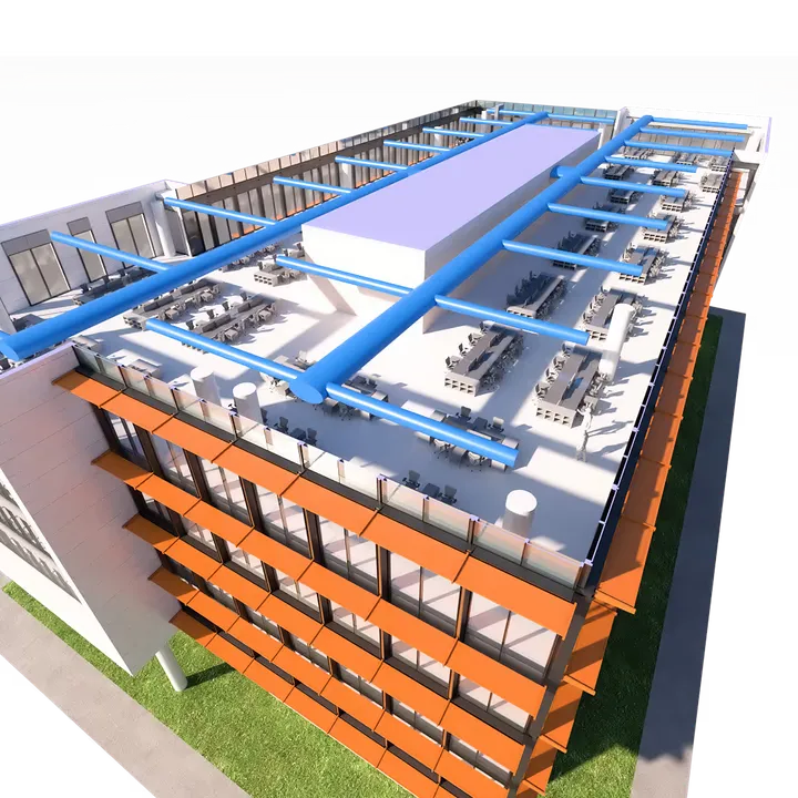 Legence interactive 3D building model showing energy-efficient design features part 2