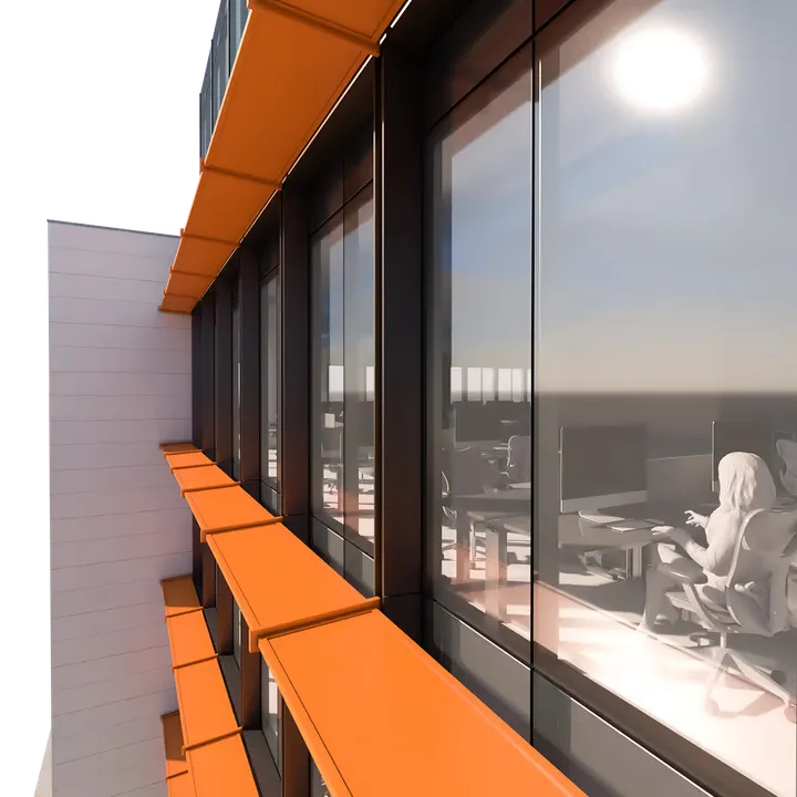 Legence interactive 3D building model showing energy-efficient design features part 6