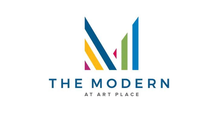 The Modern apartment brand logo with vibrant color scheme
