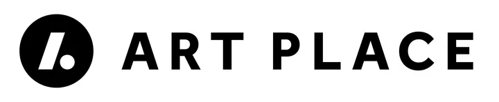 Art Place horizontal logo in black on white background