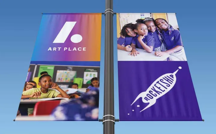 Art Place website design showing brand identity and visual elements