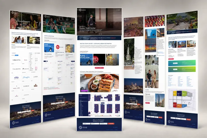 Reston Town Center Website screen 2