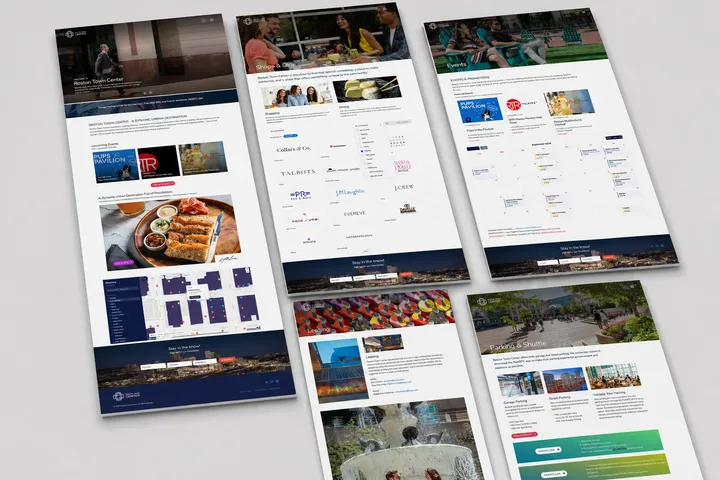 Reston Town Center Website screen 4
