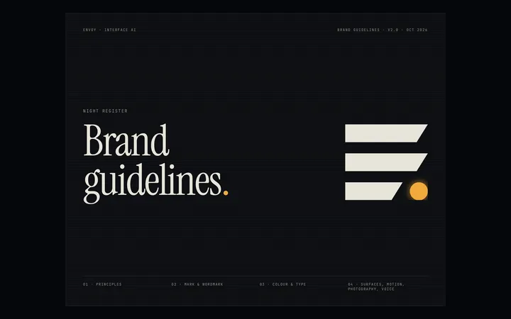 Envoy brand guidelines cover