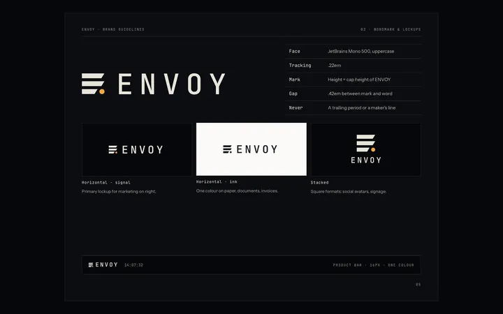 Envoy brand guidelines: the wordmark and lockups