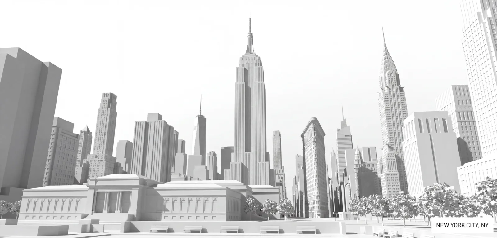 New York City architectural model