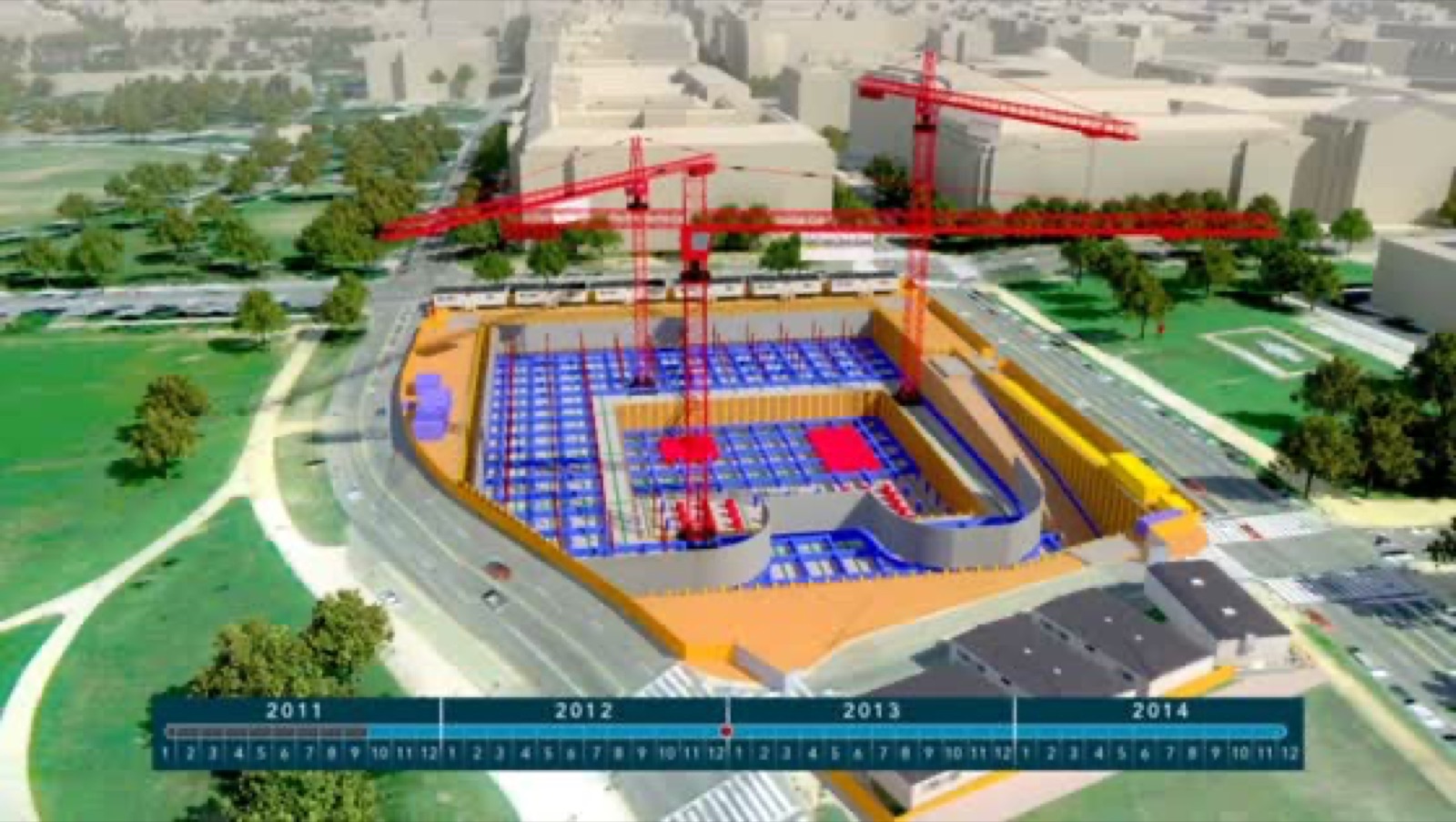 NMAAHC 4D construction animation still