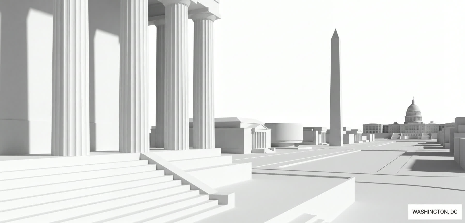 Washington DC architectural model